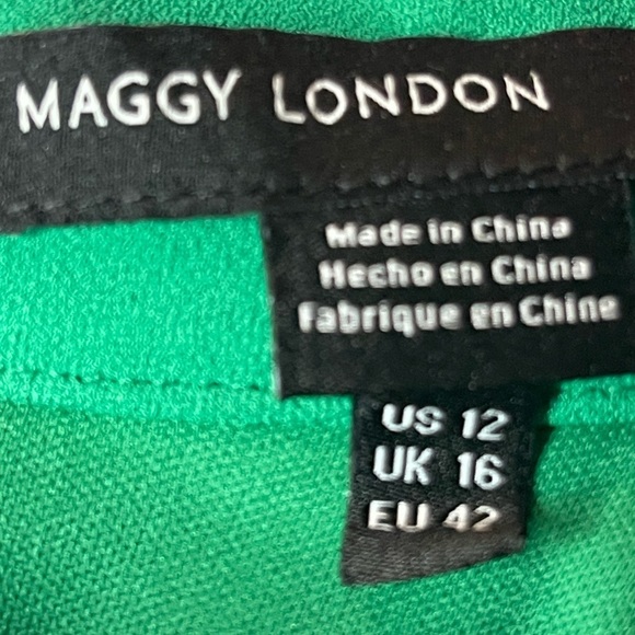 Maggy London Women’s 12 Green High Neck Jumpsuit Workwear Office Occasion NWT - Picture 7 of 10